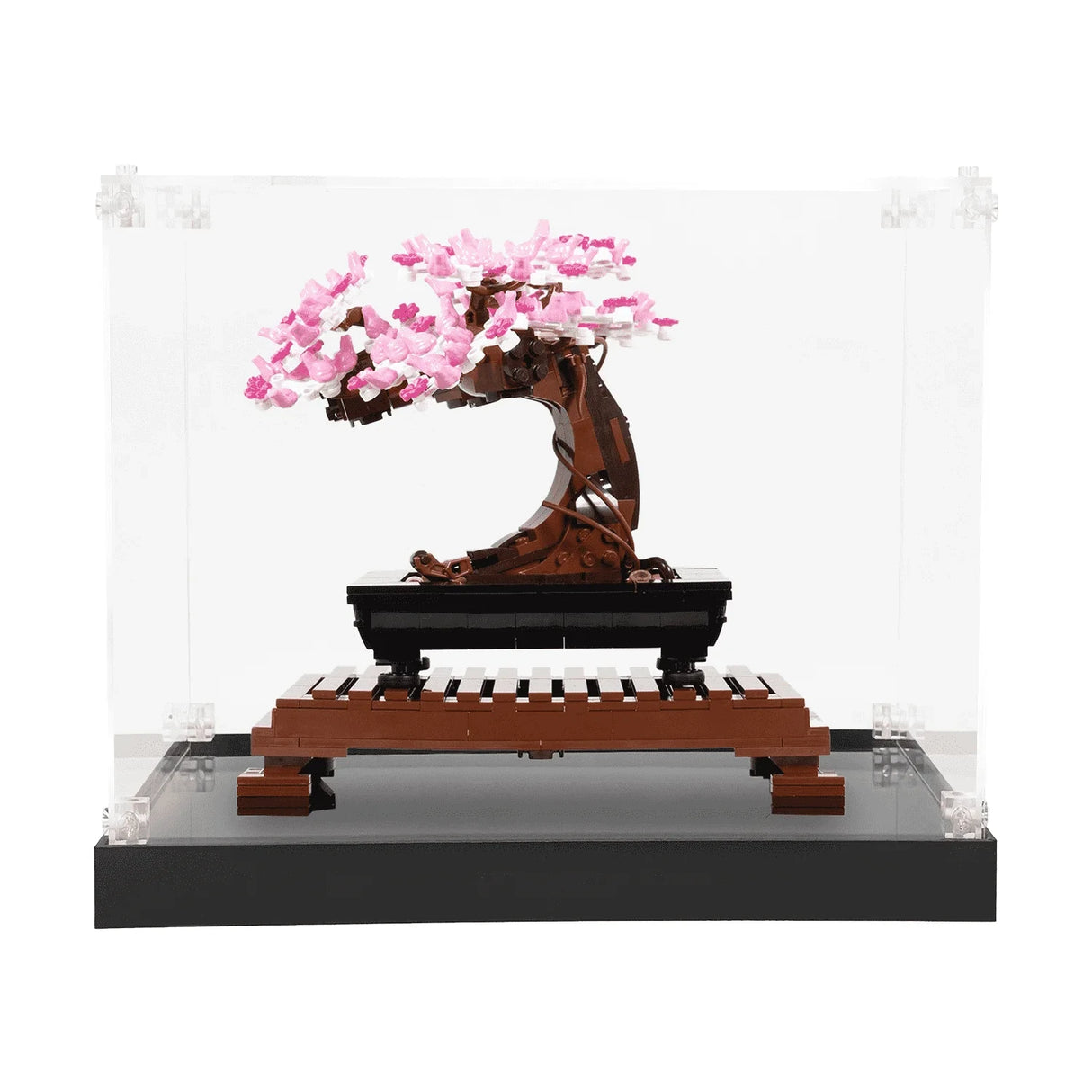 LEGO Bonsai Baum in einer Vitrine