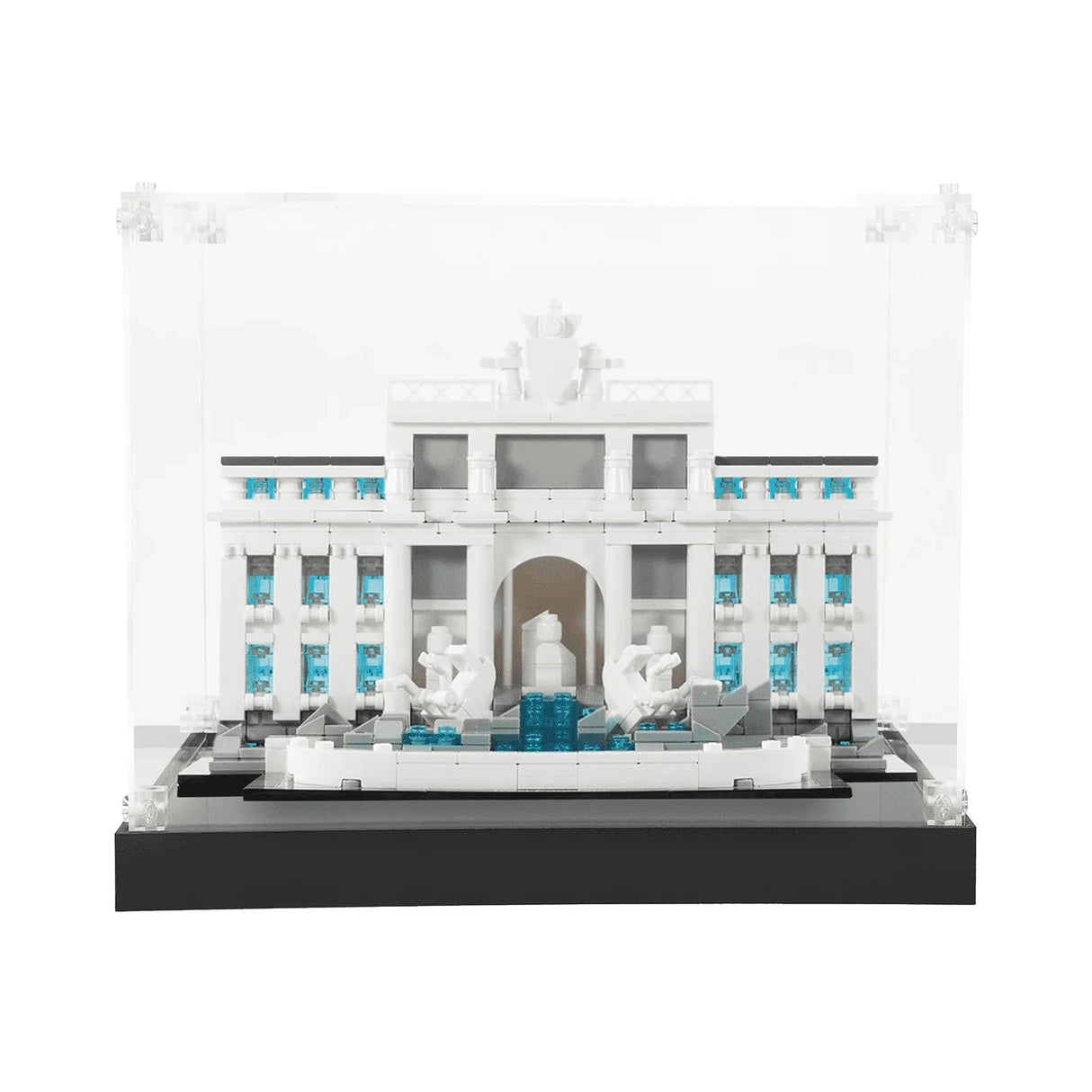 Trevi-Brunnen Modell aus Bausteinen in einer Vitrine