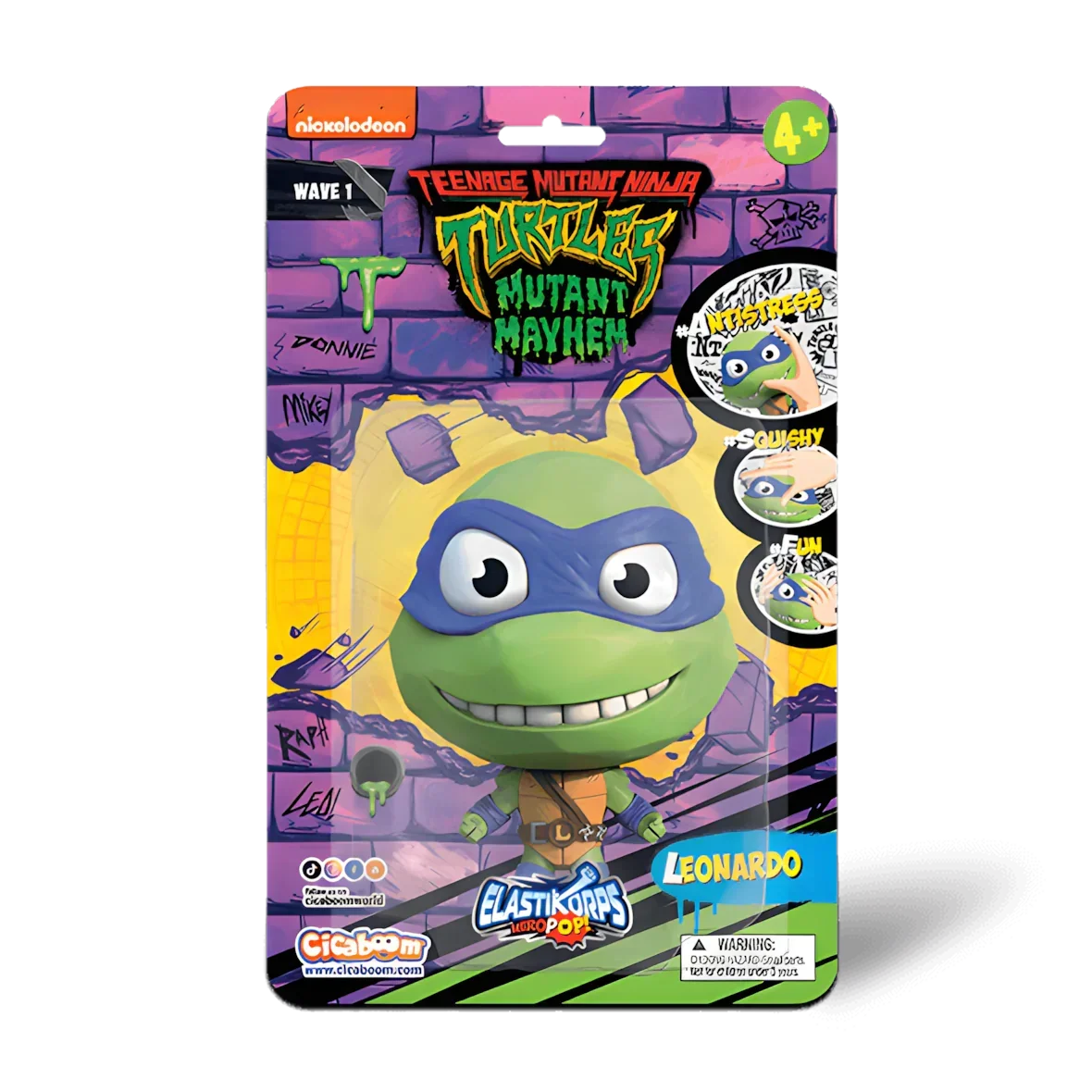 HeroPop Teenage Mutant Ninja Turtles - Leonardo (10 cm) - Verformbare Figur