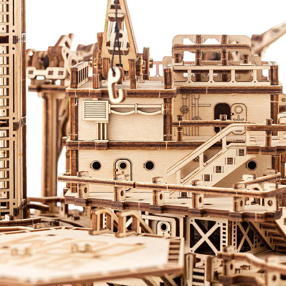 Plateforme pétrolière - Kit de construction en bois 3D