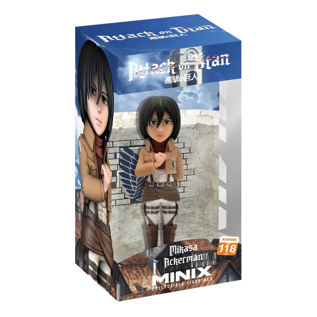 Minix Sammelfigur von Mikasa Ackerman aus Attack on Titan in Originalverpackung