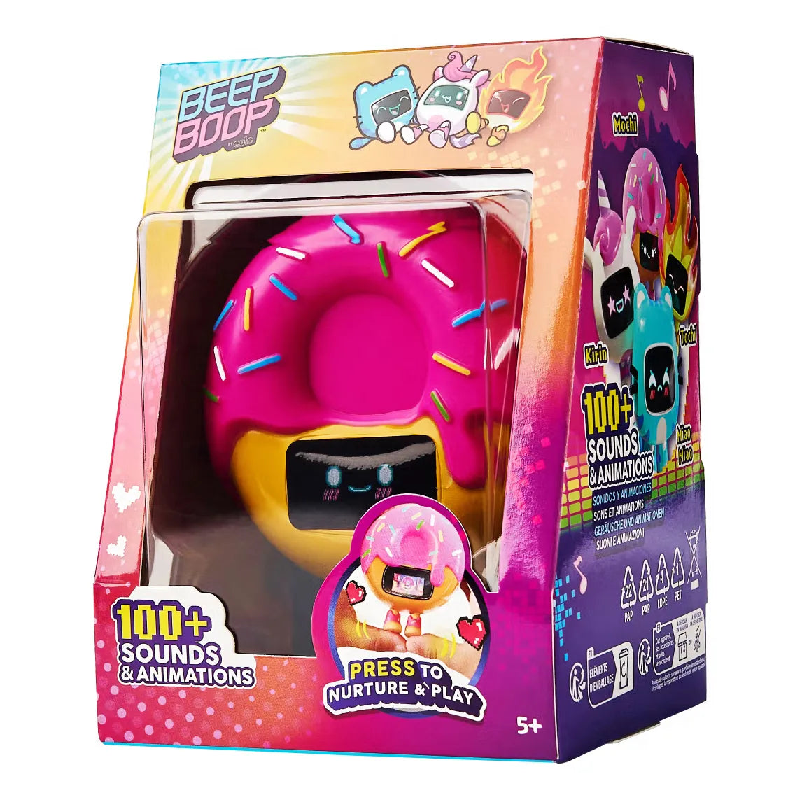 Beep Boop Donut-Spielzeug in Verpackung