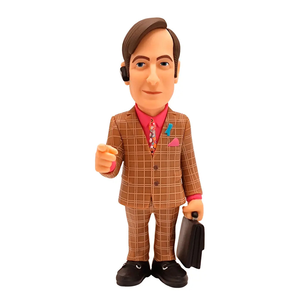 Saul Goodman Figur mit Koffer und Anzug