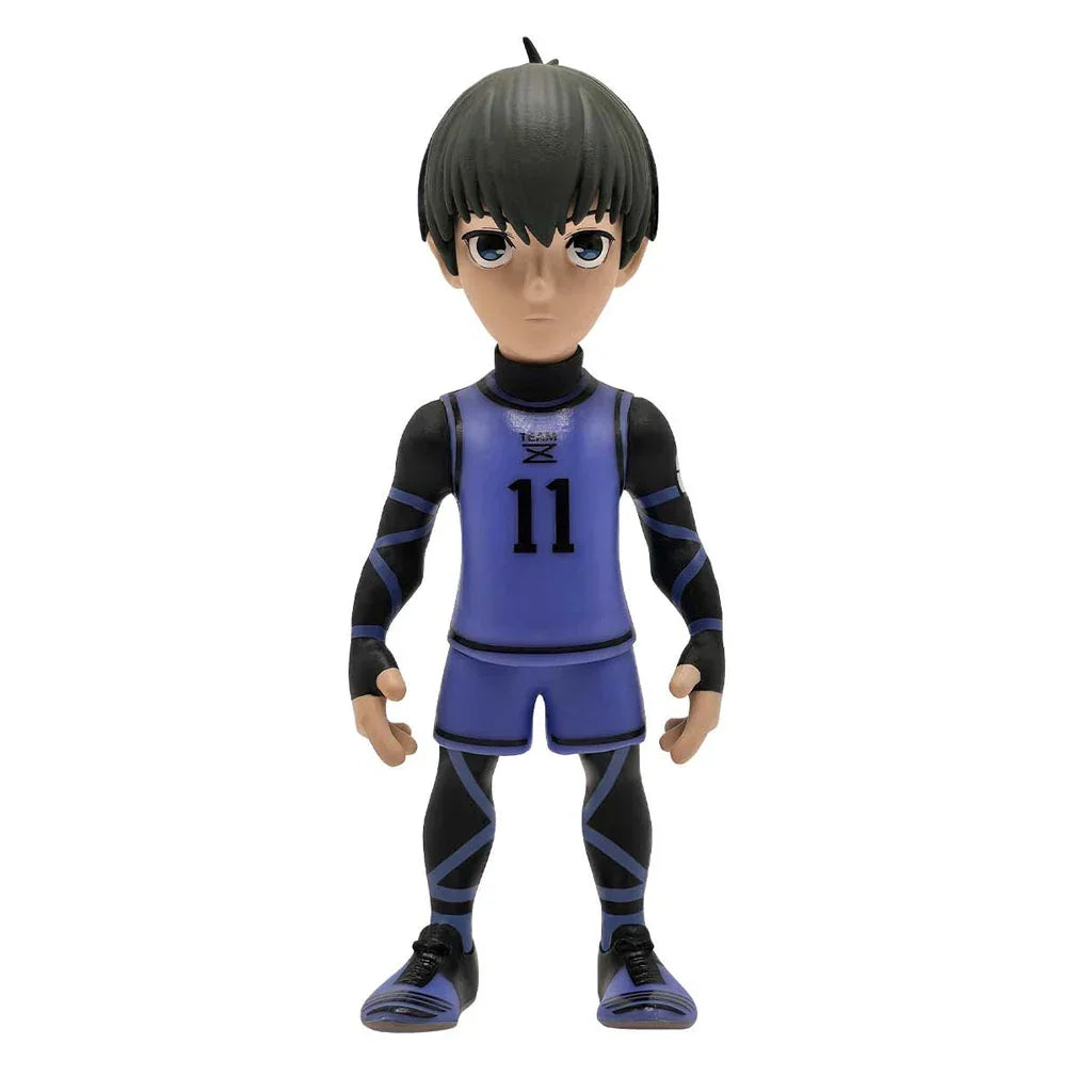 Figur eines Jungen mit schwarzen Haaren, blauem Trikot mit der Nummer 11 und schwarzen Shorts