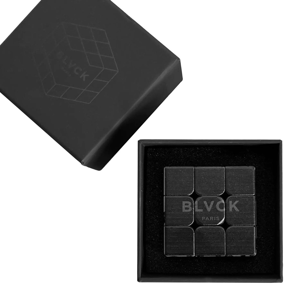 BLVCK Paris Rubik's Würfel in offener schwarzer Box