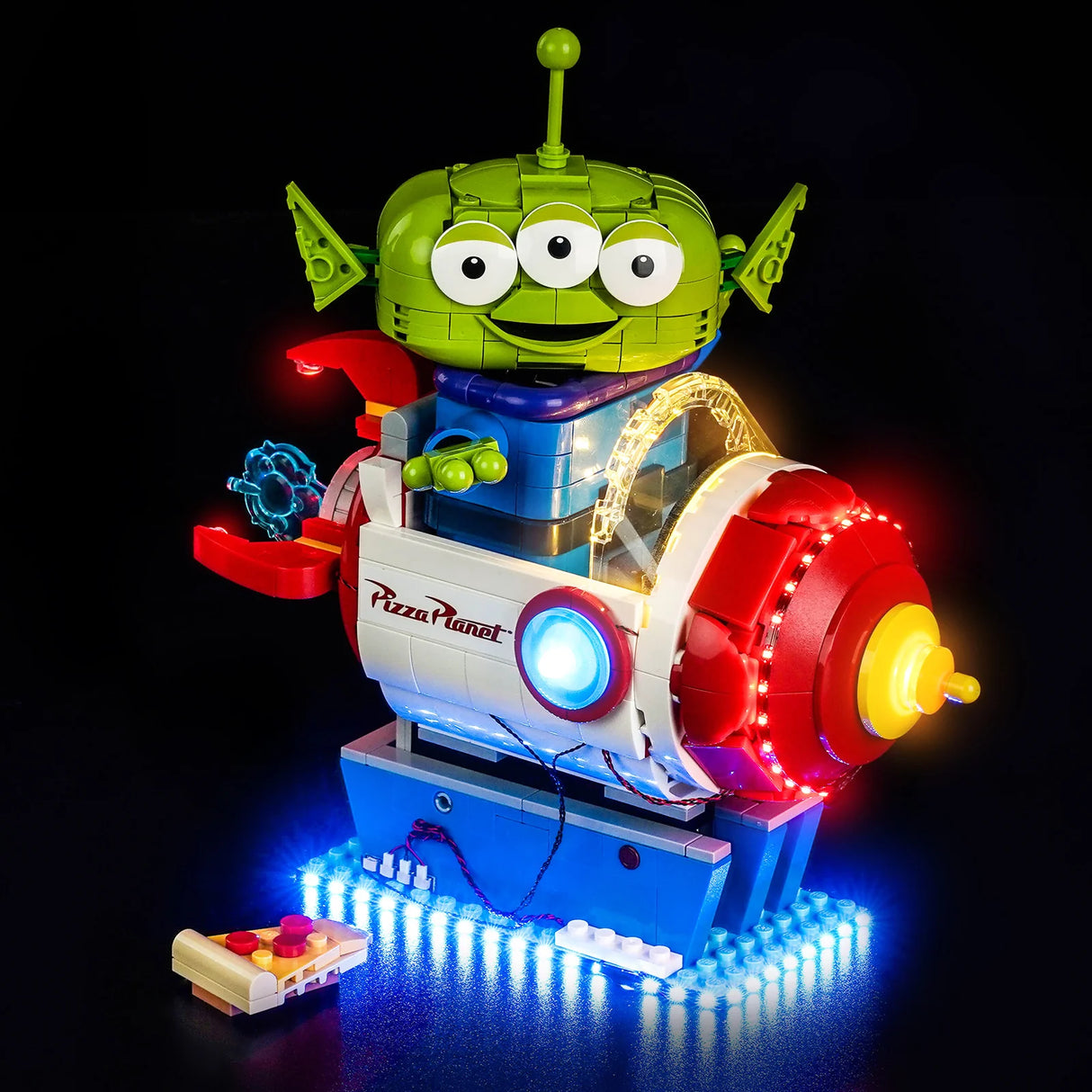 LED Licht Set für LEGO Toy Story: Alien mit Pizza Planet Raketenfahrt (43307) inkl. Fernbedienung