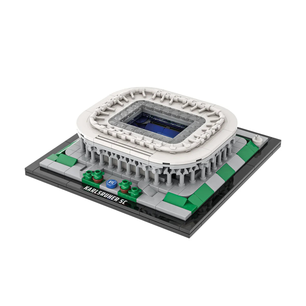 Modell des Karlsruher SC Stadions aus Bausteinen