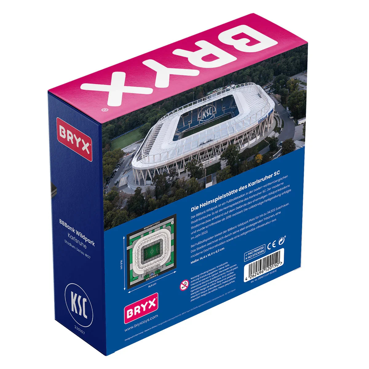 Verpackung des BBBank Wildpark Stadions von Bryx
