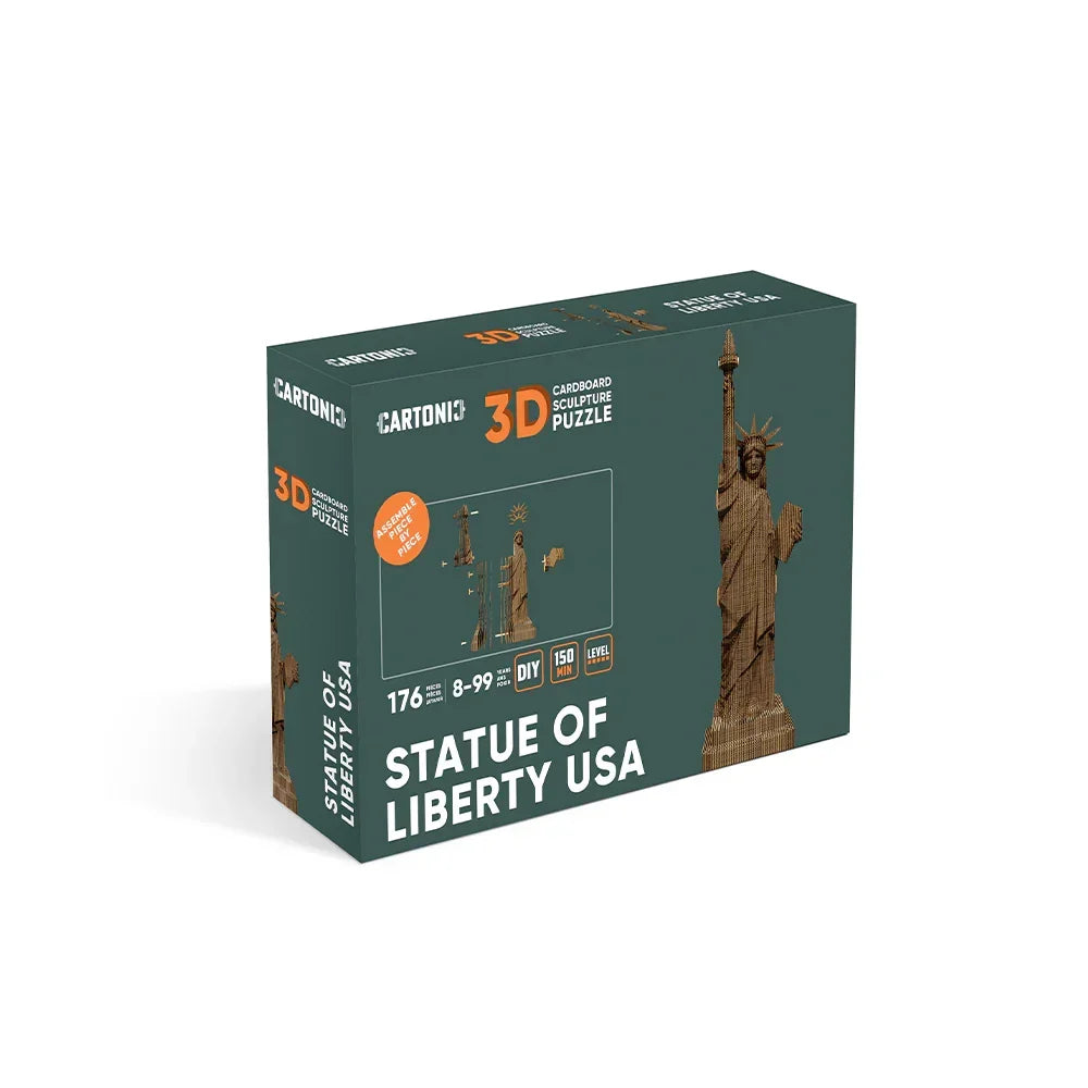 Verpackung eines 3D Papp Puzzles der Freiheitsstatue