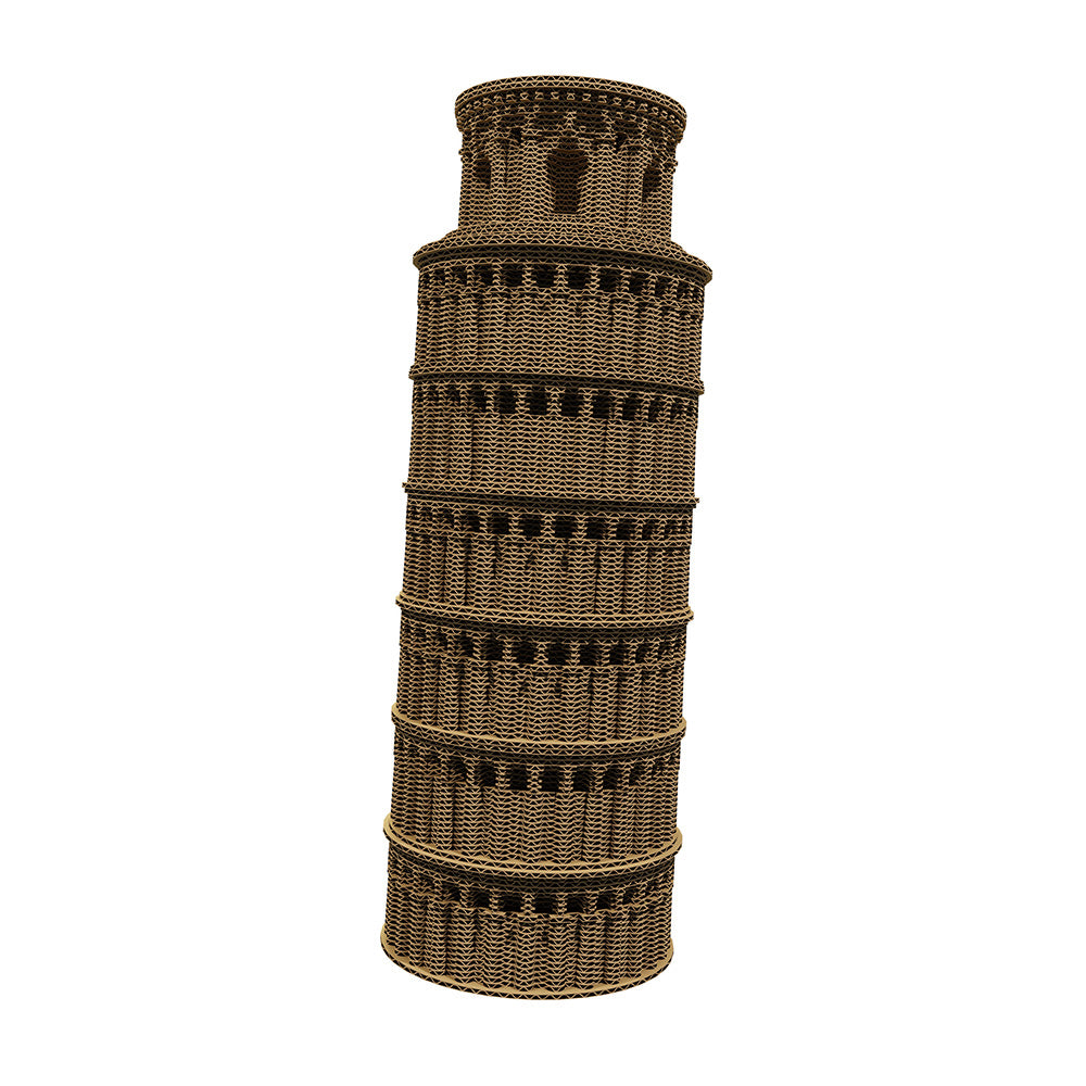 Tour de Pise - Maquette 3D en carton