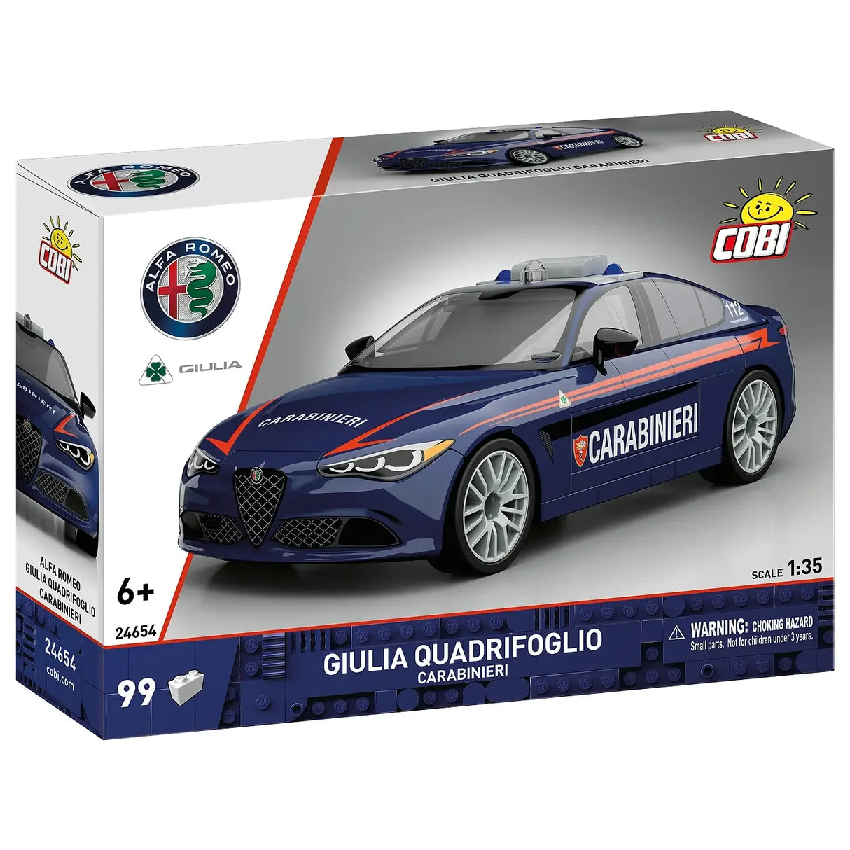COBI Alfa Romeo Giulia Quadrifoglio Carabinieri Modellbausatz