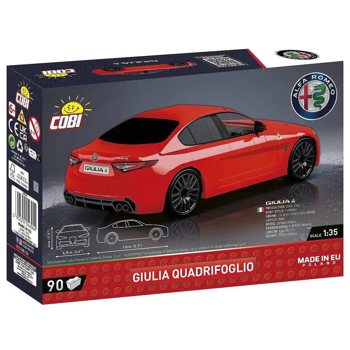 Cobi Baukasten Alfa Romeo Giulia Quadrifoglio