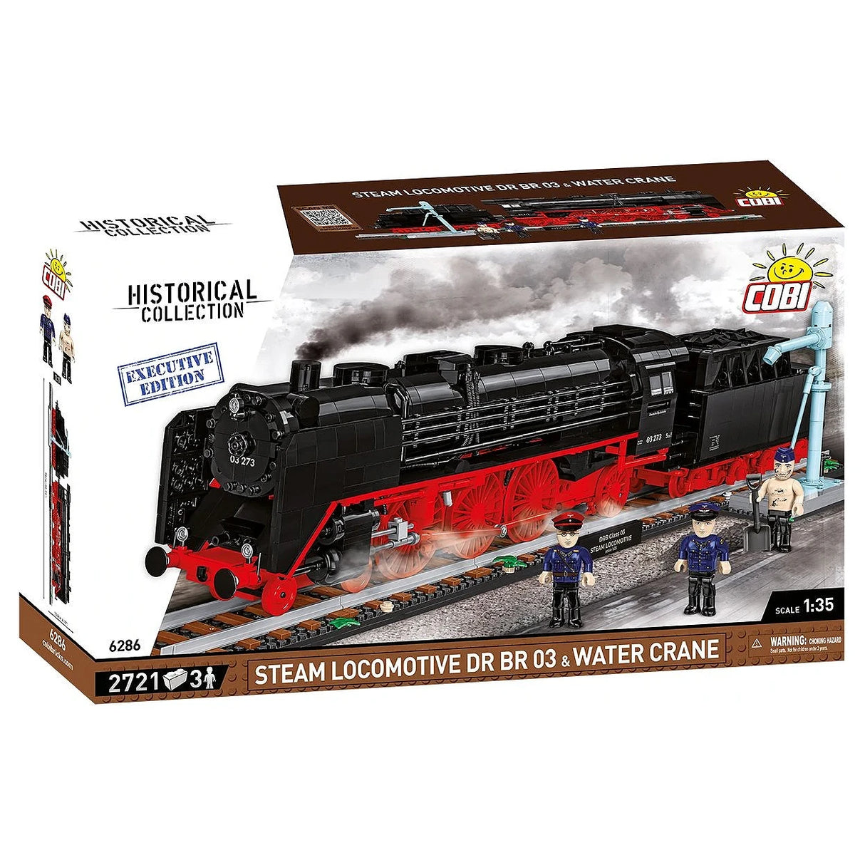 Cobi Historical Collection Dampflokomotive DR BR 03 und Wasserkran Bausatz