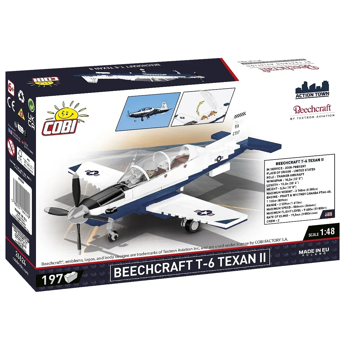 Bausatz des Beechcraft T-6 Texan II Flugzeugs von Cobi