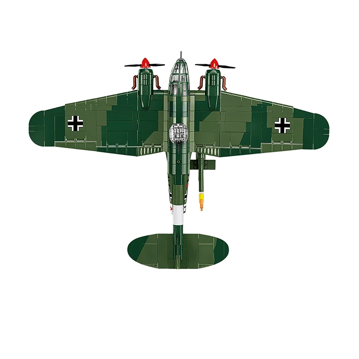 Modell eines deutschen Bombers aus dem Zweiten Weltkrieg von oben gesehen