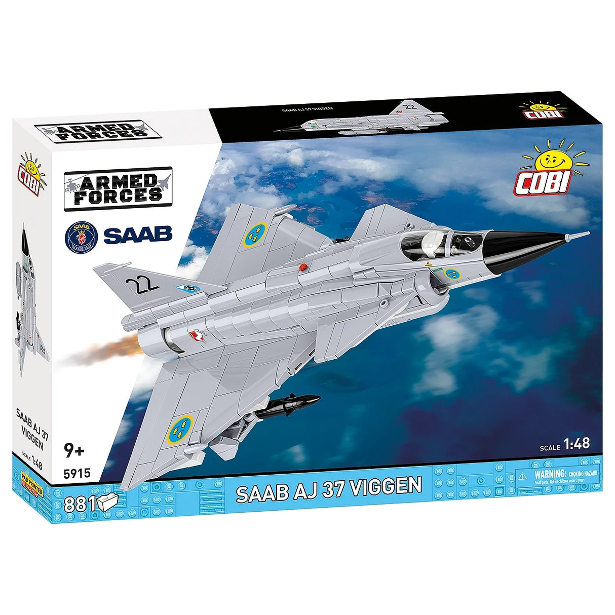 Cobi Armed Forces Saab AJ 37 Viggen Bausatz im Maßstab 1:48