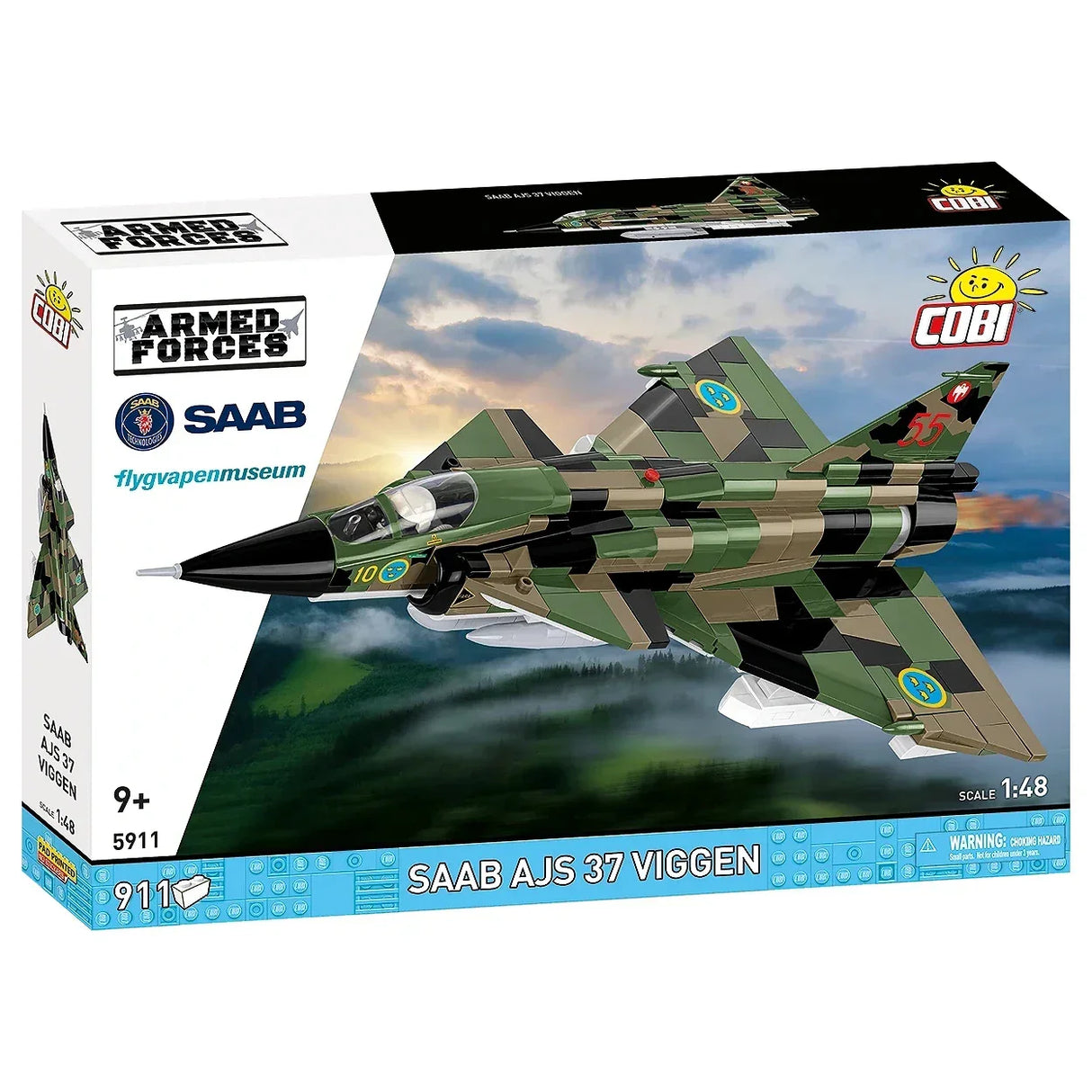 COBI Armed Forces Saab AJS 37 Viggen Flugzeugbausatz