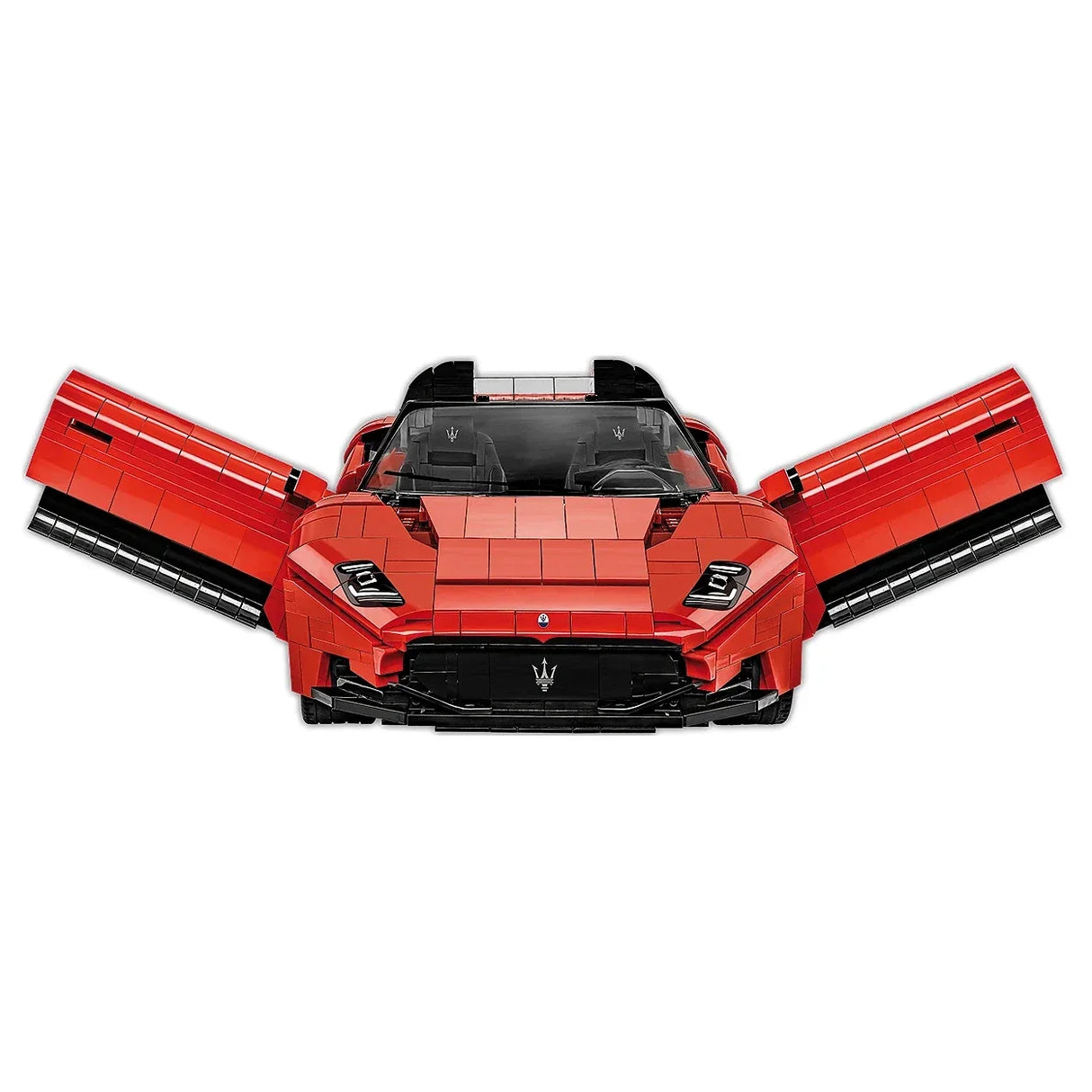 Rotes Spielzeugauto mit Flügeltüren