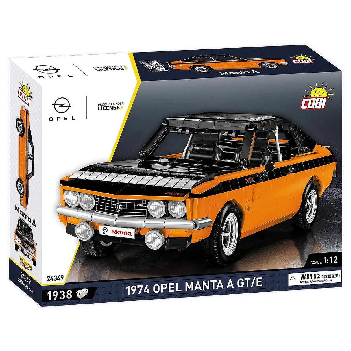 COBI Baukasten 1974 Opel Manta A GT/E im Maßstab 1:12