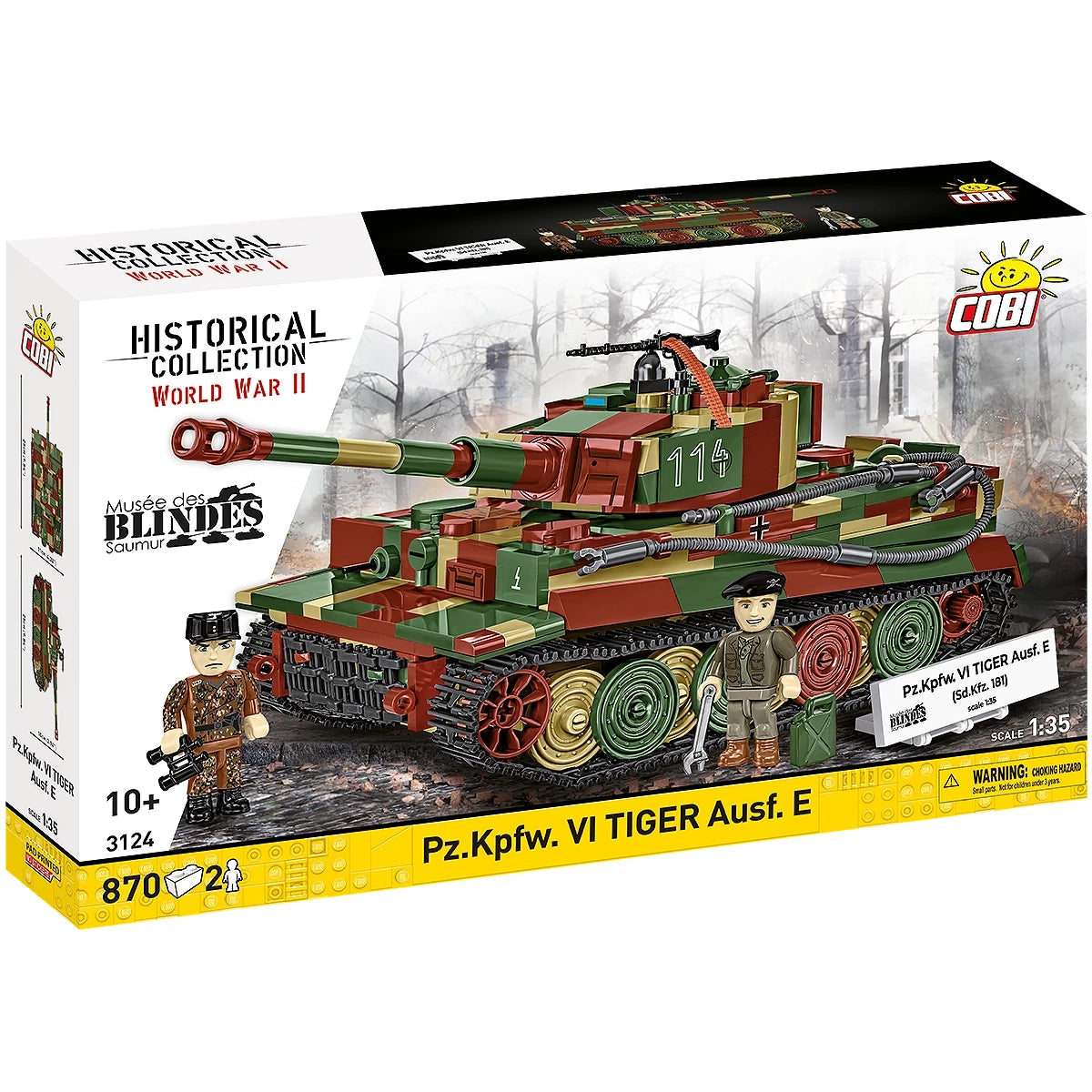 COBI Historical Collection World War II PzKpfw VI Tiger Ausf E Baukasten
