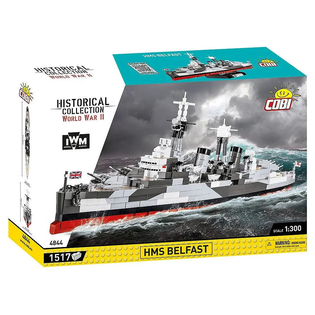 Cobi Baukasten HMS Belfast, ein Kriegsschiffmodell aus der Historical Collection World War II