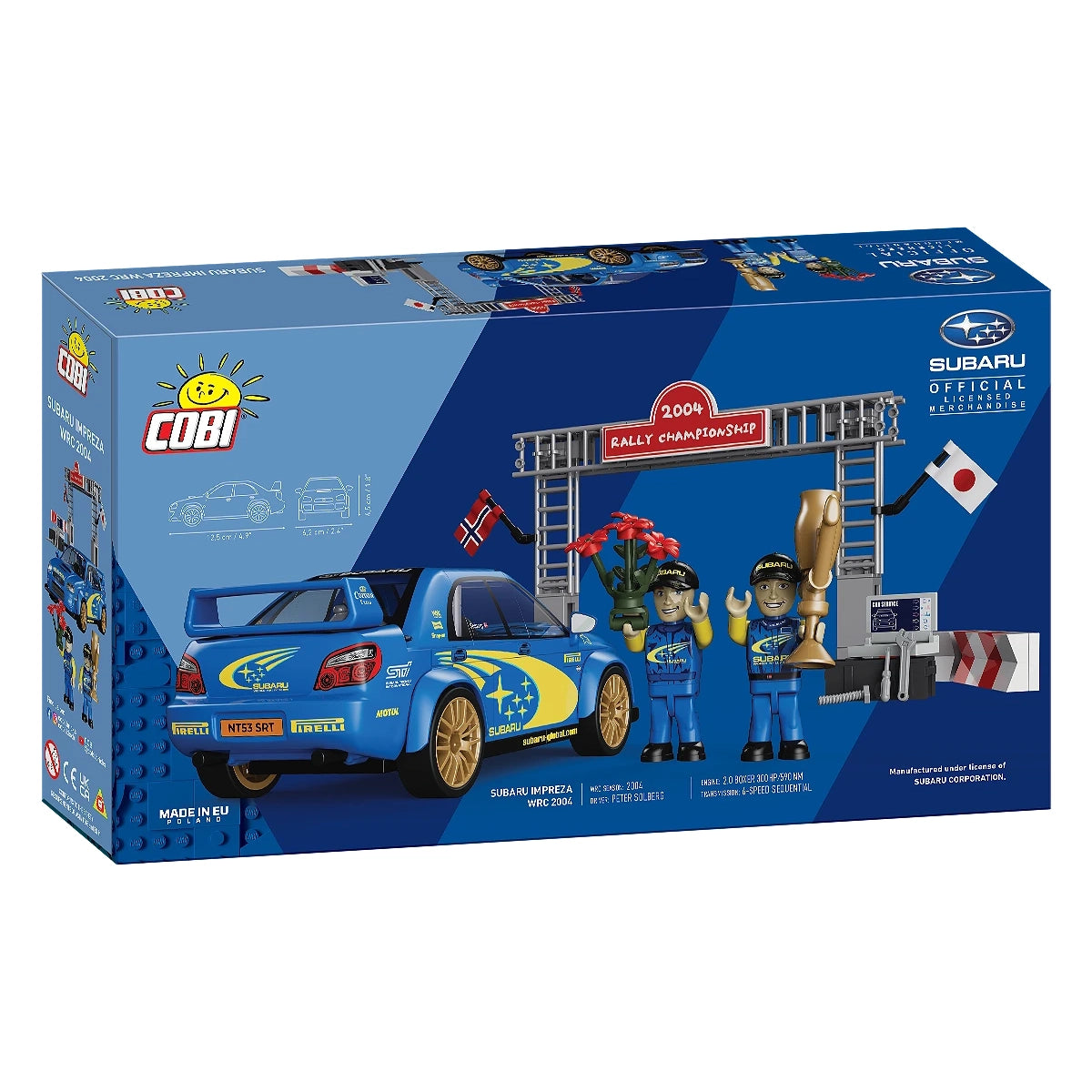 Cobi Subaru Impreza WRC 2004 Rallye-Meisterschaft Set