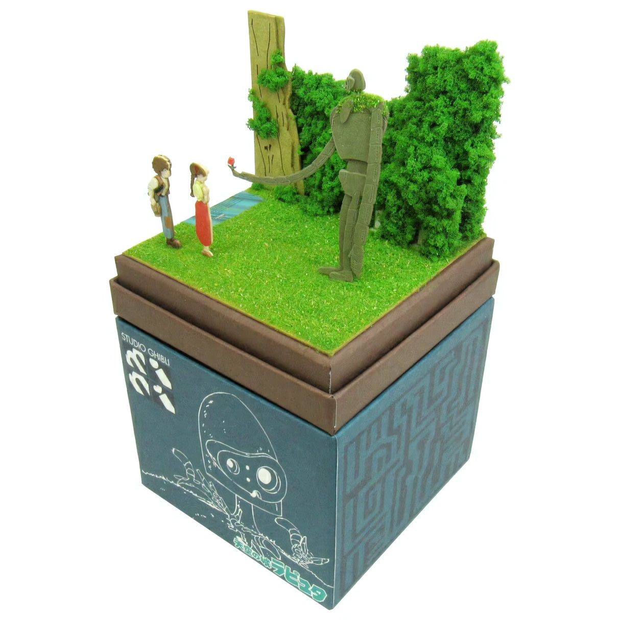 Studio Ghibli Laputa Roboter Soldat Diorama mit Pazu und Sheeta