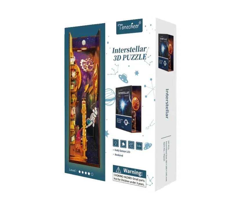 Tonecheer Interstellar 3D Puzzle Verpackung mit Astronaut und Planetenmotiv