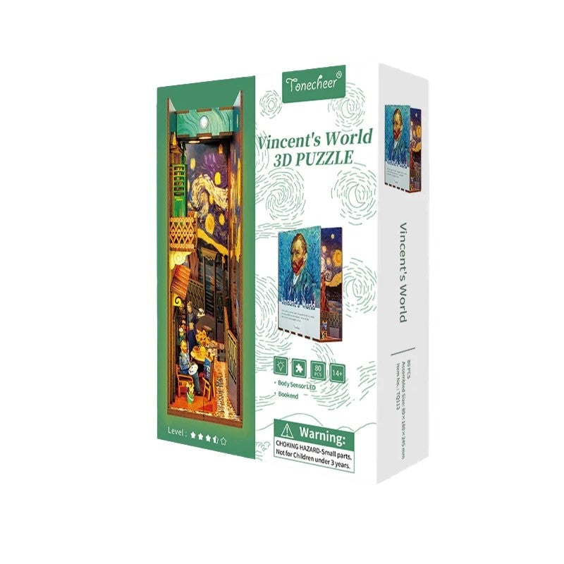 Tonecheer Vincents Welt 3D Puzzle Buchstütze