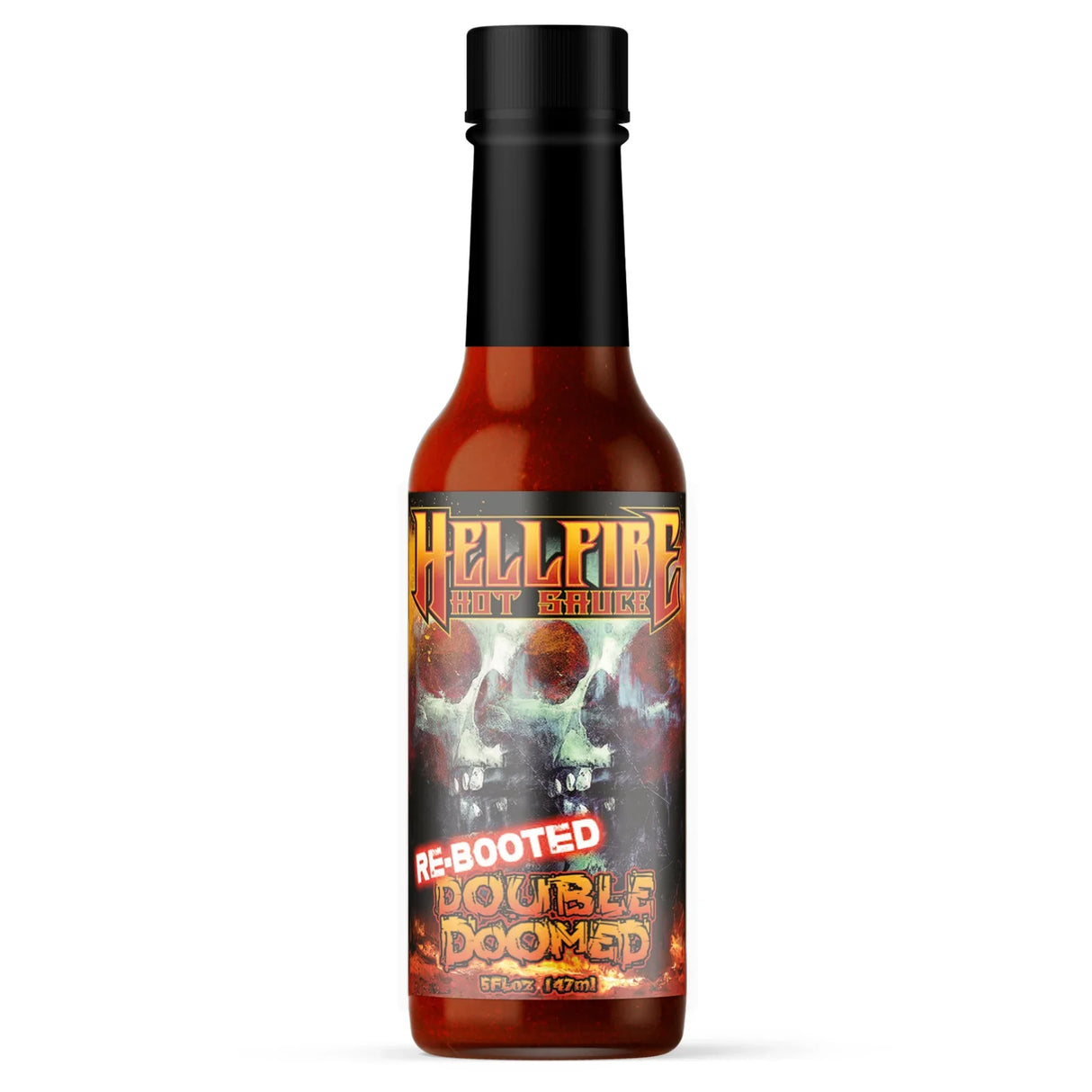 Hellfire Hot Sauce Re-Booted Double Doomed Flasche