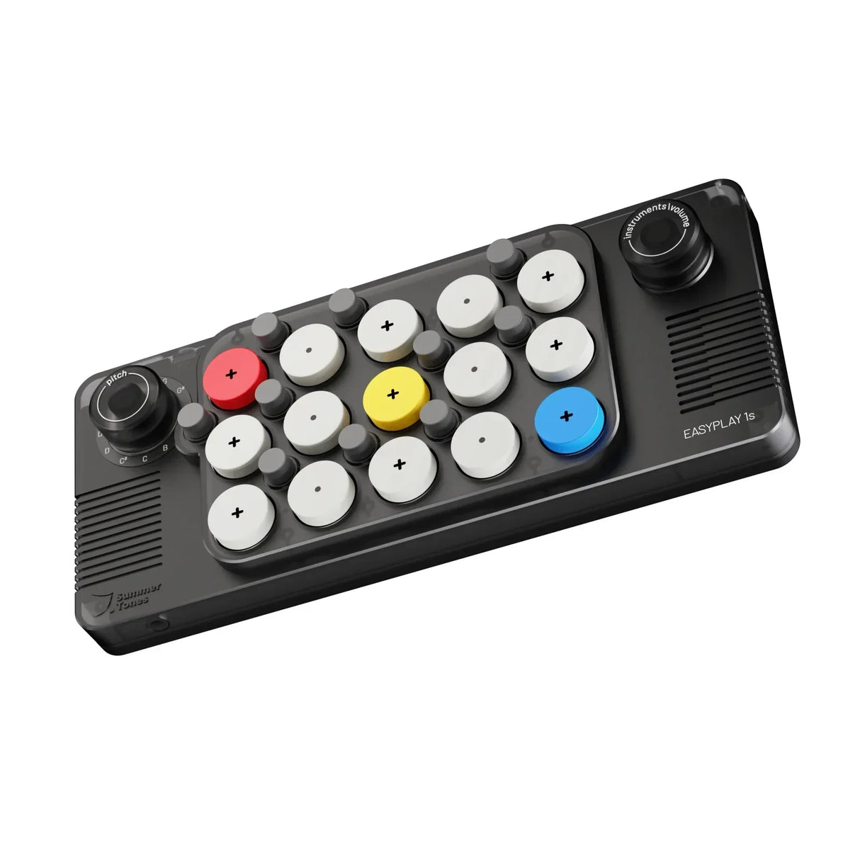 Schwarzes Easyplay 1s Musikinstrument mit farbigen Tasten