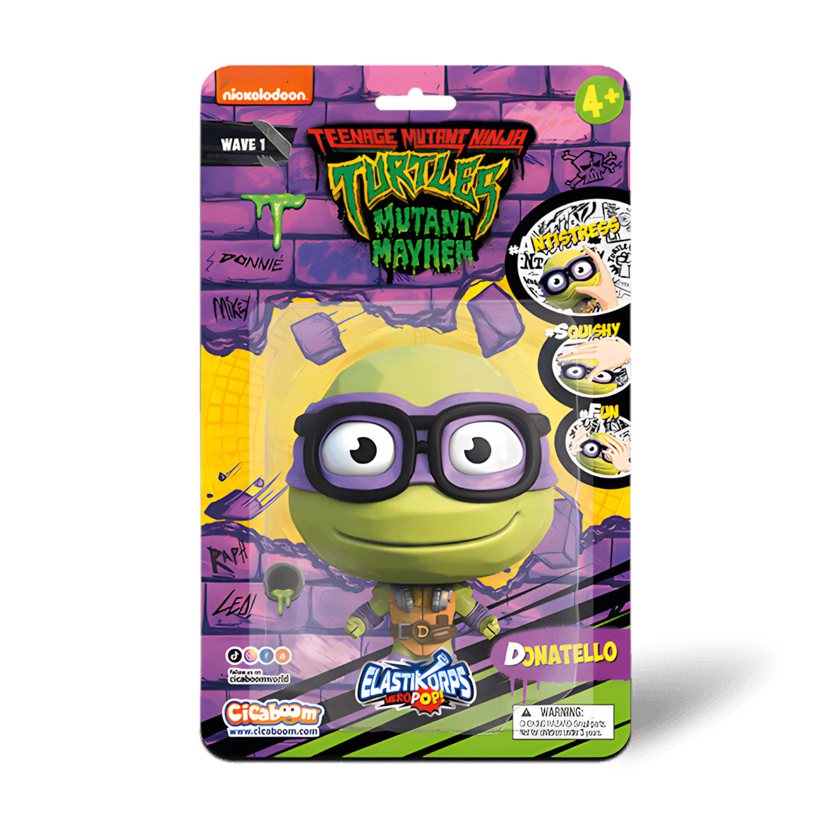 HeroPop Tortues Ninja - Donatello (10 cm) - Figurine malléable