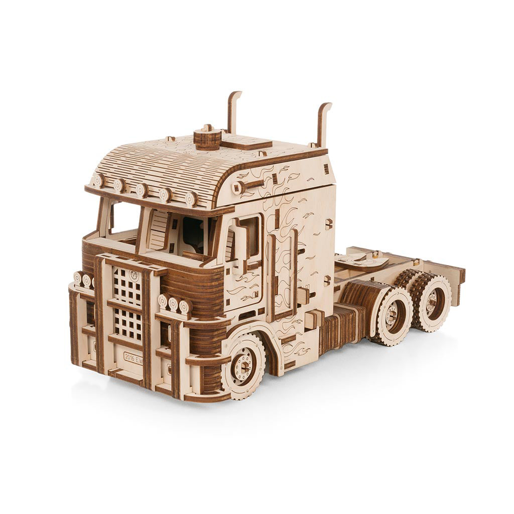Camion semi-remorque Road King - Maquette en bois 3D