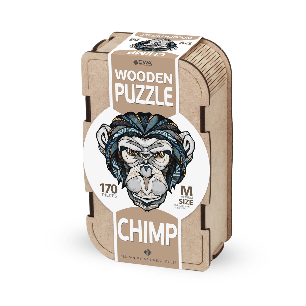 Chimpanzé (170 pièces) - Puzzle en bois
