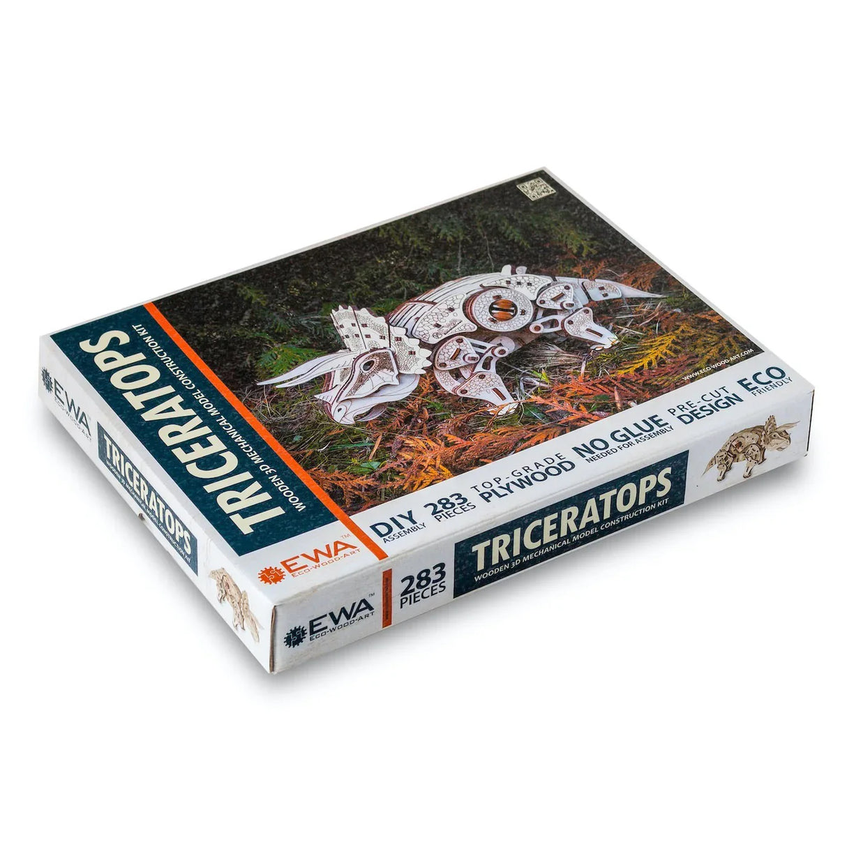 Verpackung des Triceratops Holzmodellbausatzes