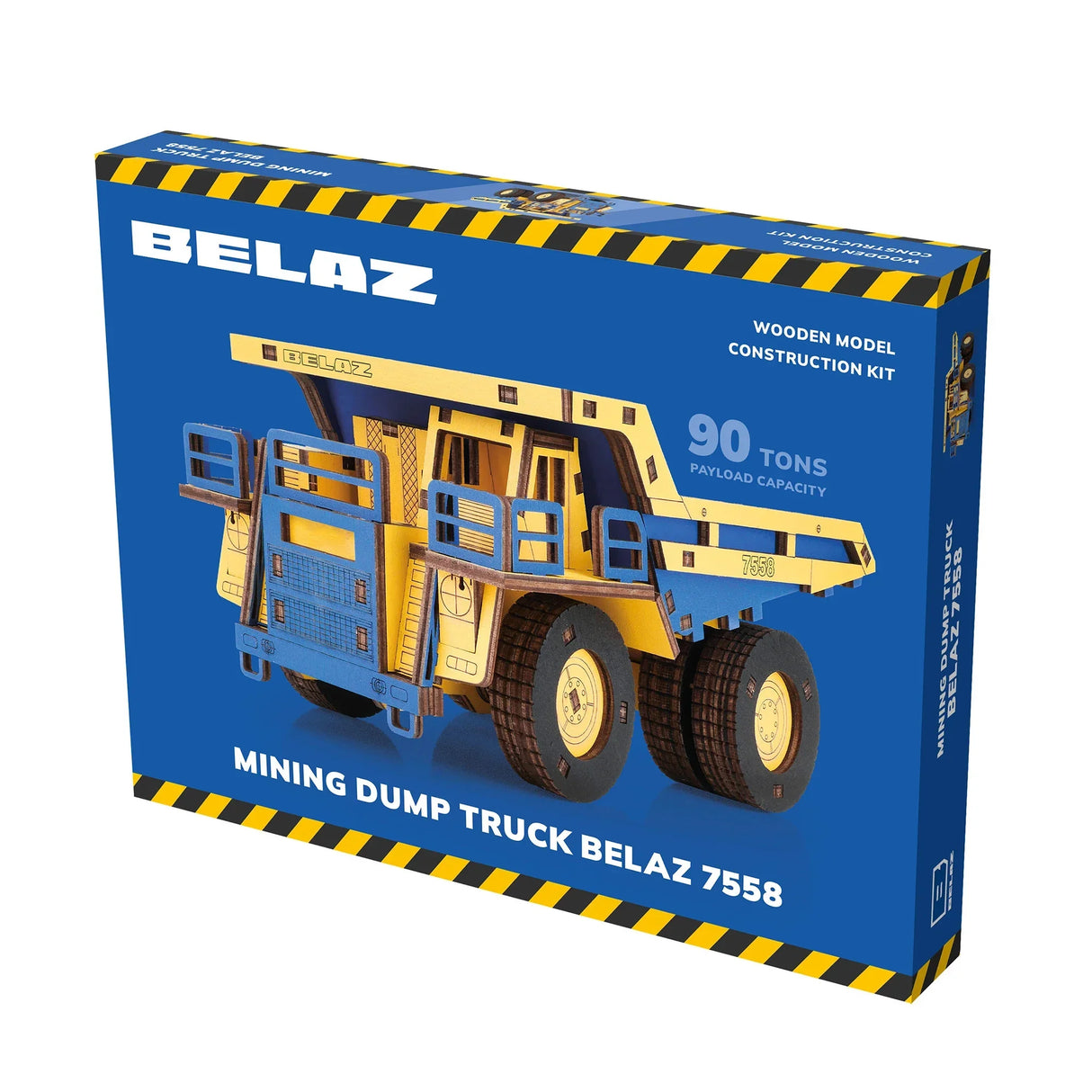 Bausatz für Holzmodell eines Bergbau-Muldenkippers Belaz 7558