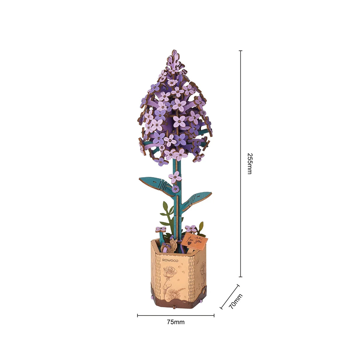 Flieder - Holzbausatz Blume
