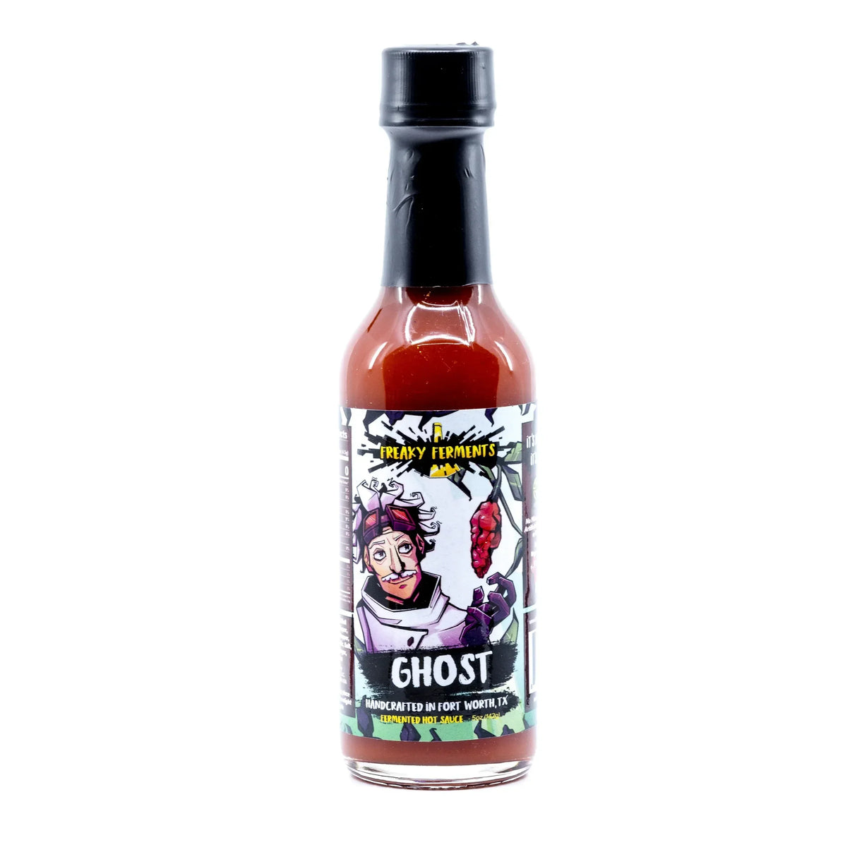 Freaky Ferments Ghost fermentierte scharfe Soße in einer 142g Flasche
