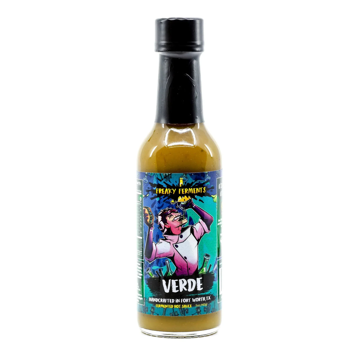 Flasche Freaky Ferments Verde fermentierte scharfe Soße