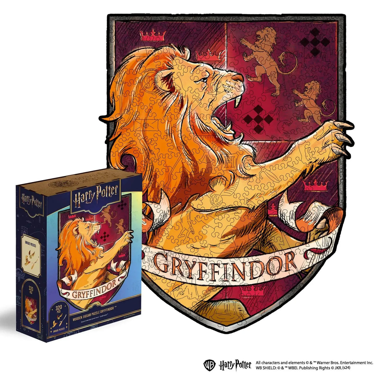 Harry Potter Gryffindor Wappen Puzzle und Box