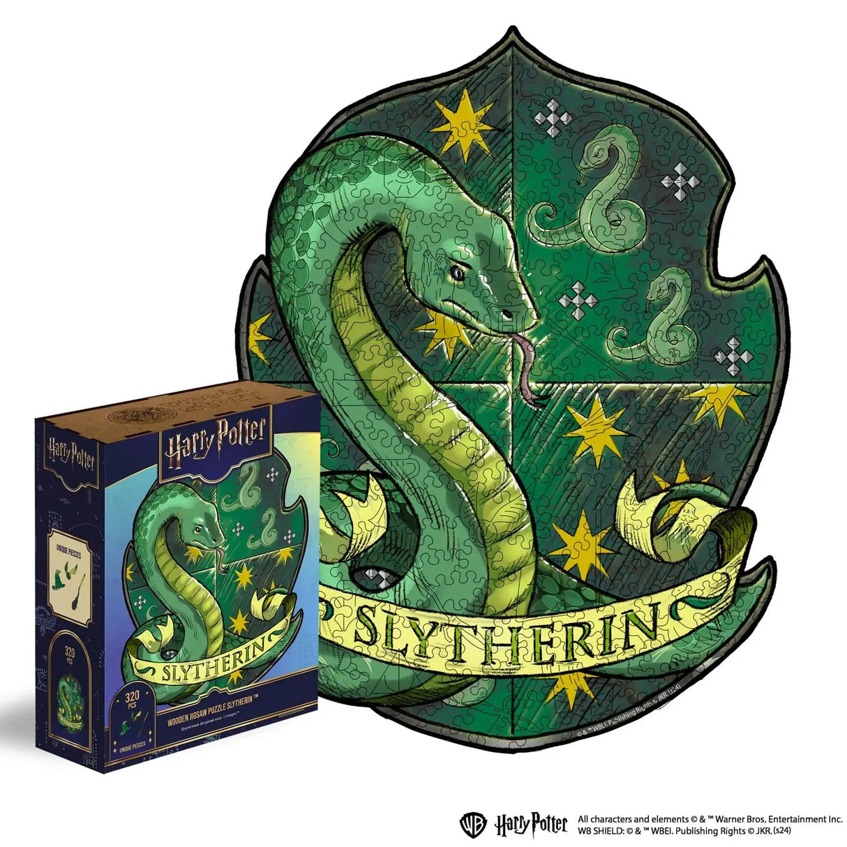Harry Potter Slytherin Wappen Puzzle mit Schachtel