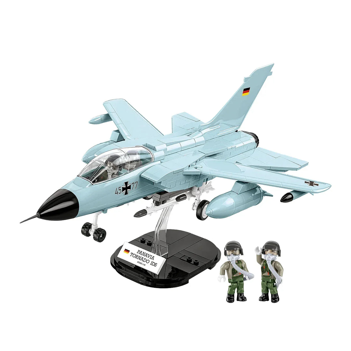 Panavia Tornado IDS Modellflugzeug mit zwei Pilotenfiguren