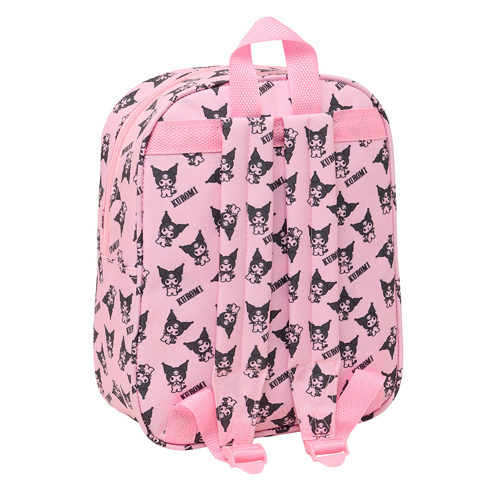 Rosa Rucksack mit Kuromi-Muster