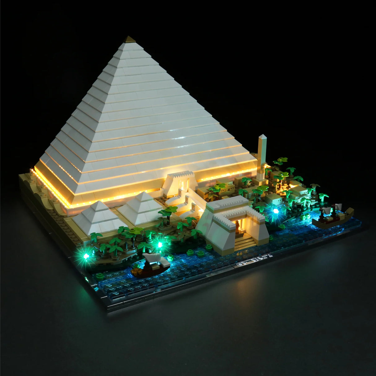 Kit d'éclairage LED pour la pyramide de Khéops LEGO (21058) avec télécommande