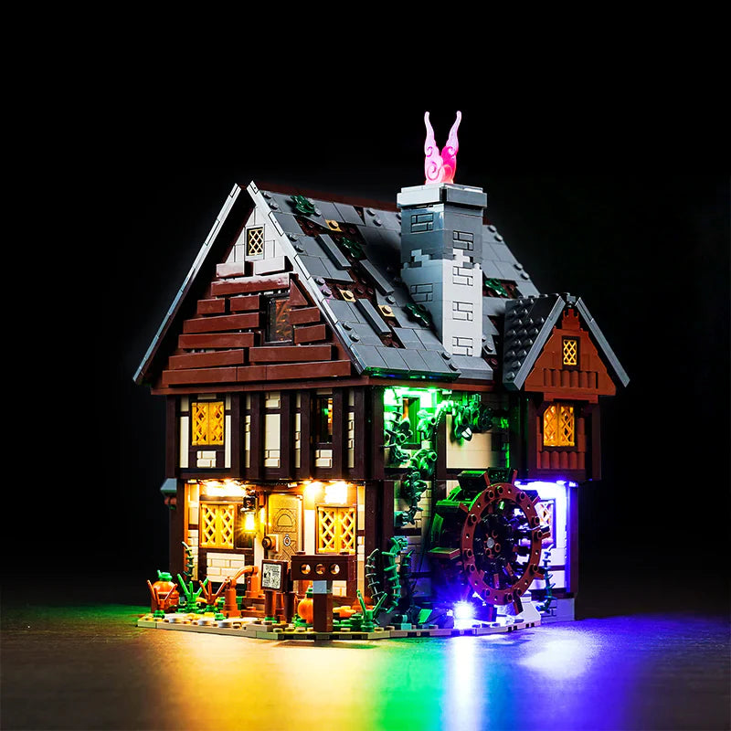Ensemble d'éclairage LED pour LEGO Disney Hocus Pocus : La Maison des Sorcières des Sœurs Sanderson (21341) avec télécommande