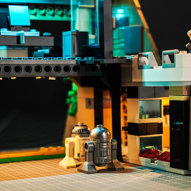 Ensemble d'éclairage LED pour la base rebelle LEGO sur Yavin 4 (75365) avec télécommande
