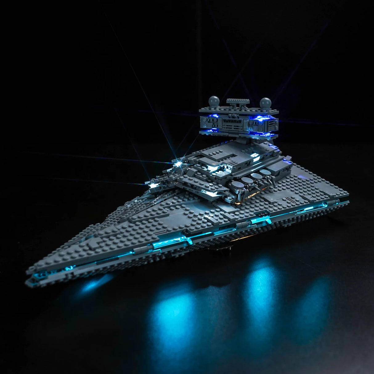 Ensemble d'éclairage LED pour LEGO Star Wars : Destroyer Stellaire Impérial (75394) avec télécommande