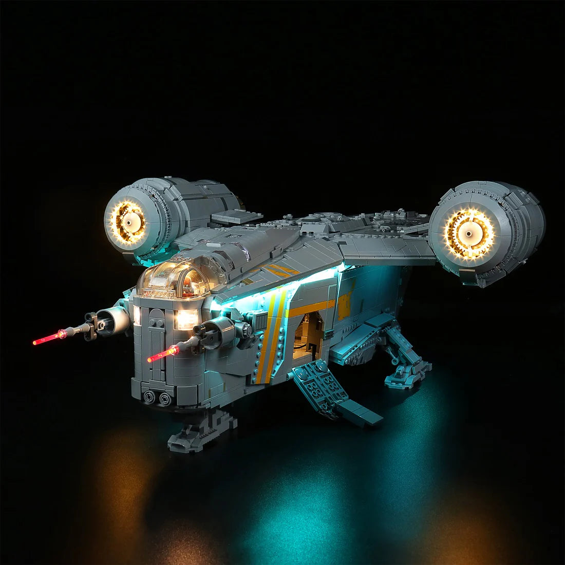 Ensemble d'éclairage LED pour LEGO Star Wars : Le Razor Crest (75331) avec télécommande