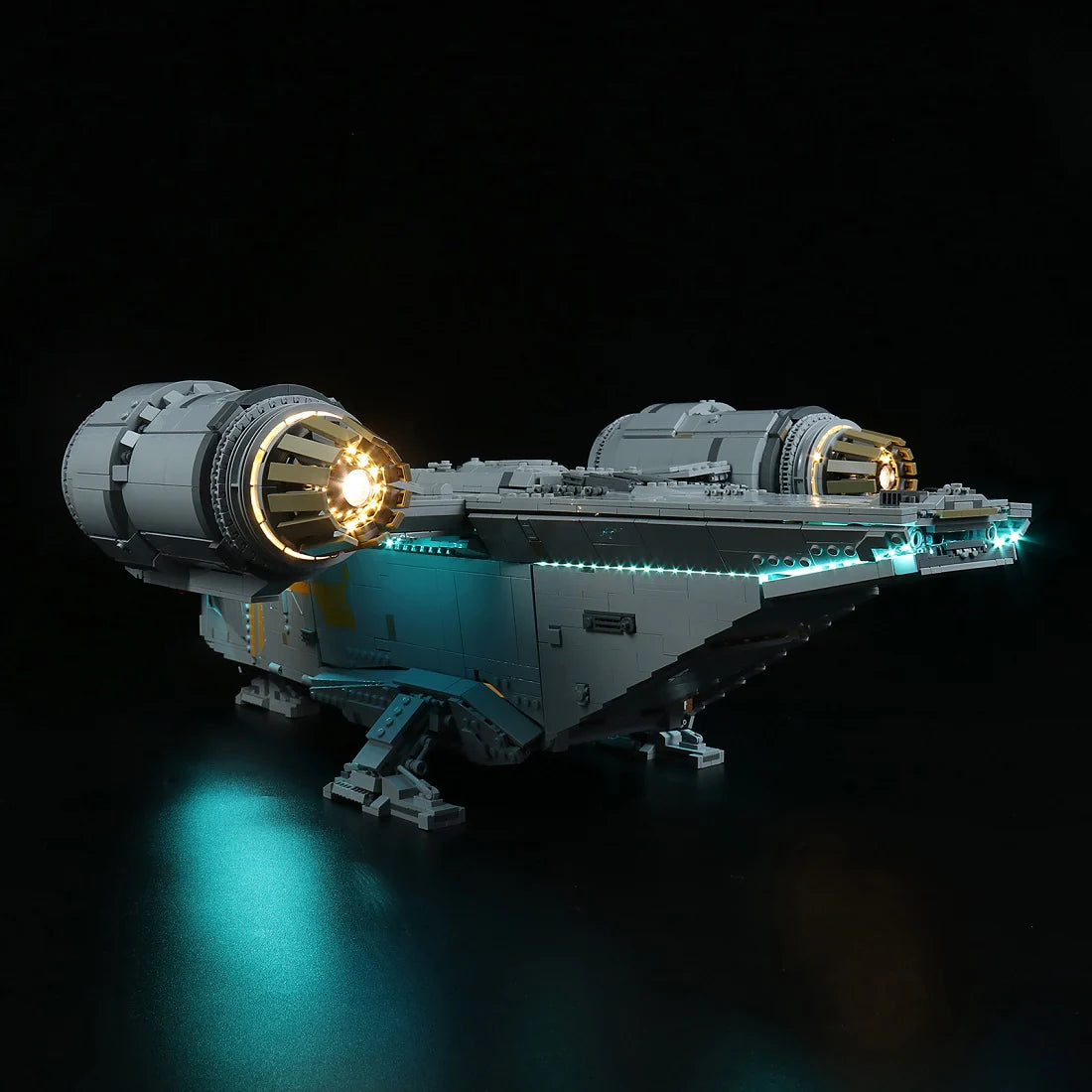 Ensemble d'éclairage LED pour LEGO Star Wars : Le Razor Crest (75331) avec télécommande