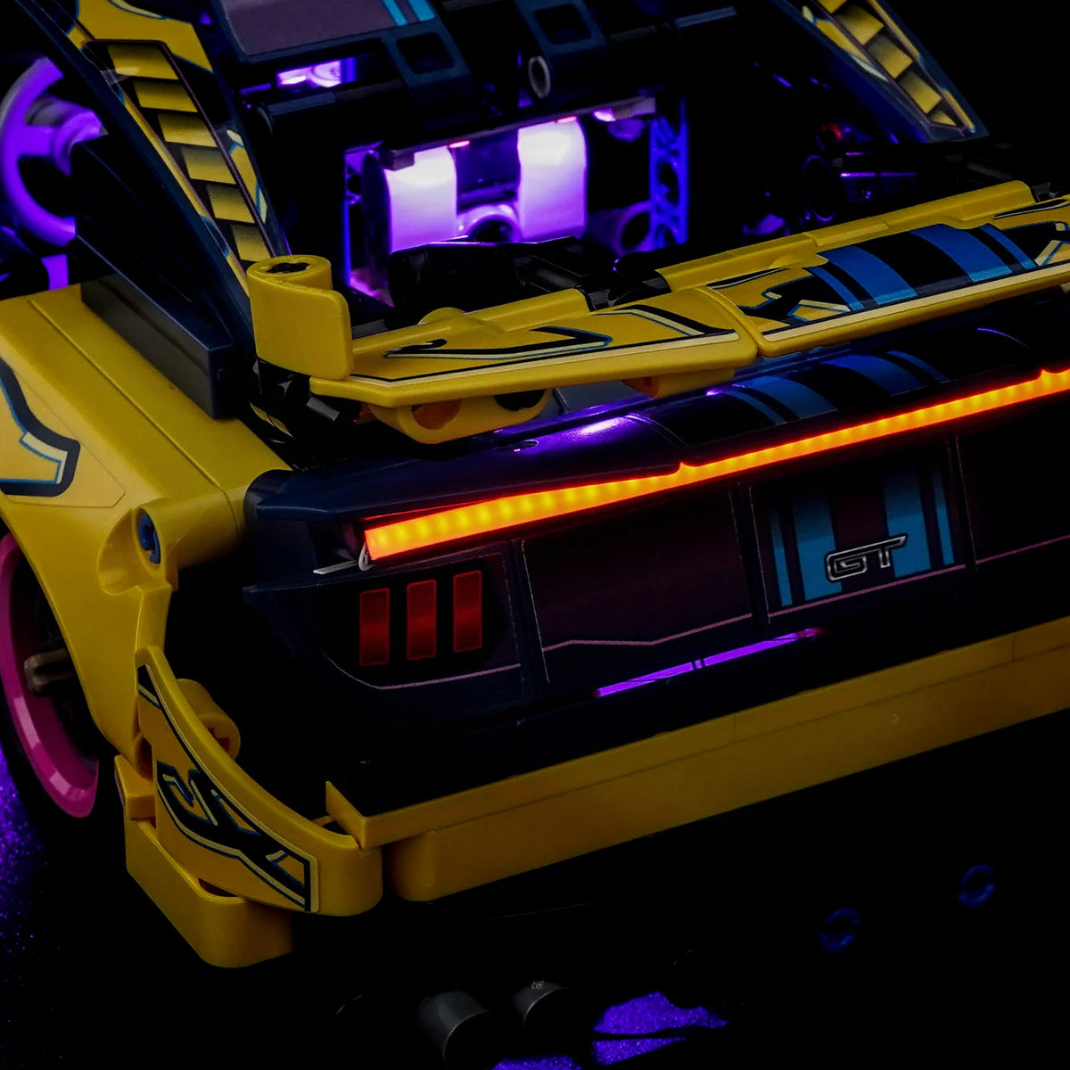 LED Licht Set für LEGO Ford Mustang GT Auto aus der Tuning-Werkstatt (42236) inkl. Fernbedienung